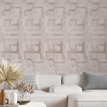 Imagem de Papel de Parede Texturizado Adesivo Lavável Linho Jacquard