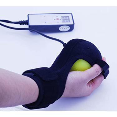 Imagem de Bola de massagem elétrica com compressa quente para alívio da dor tala para reabilitar a placa do dedo, dispositivo de treinamento de recuperação com função de mão