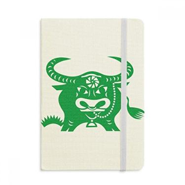 Imagem de Caderno com estampa do zodíaco chinês Year Of Ox Animal oficial de tecido rígido diário clássico