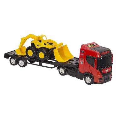 Imagem de Truck Tractor - Caminhão com Semi-Reboque Retroescavadeira 