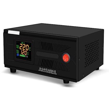 Imagem de Estabilizador Automático de Tensão Monofásico Uso Doméstico LCD Tipo Relé de Inteligência Fonte de Alimentação CA Estabilizador de Corrente Fonte de Alimentação Ajustável, 1500VA