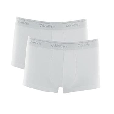 Imagem de Kit com 2 Cuecas Boxer Low Rise Trunk Cotton Calvin Klein C1102 (Branco, M)