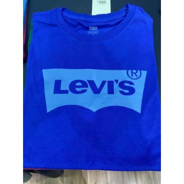 Imagem de Camiseta Masculina Azul Tamanho Adulto - Levis