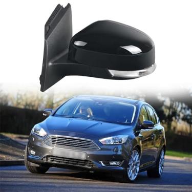 Imagem de Espelho de porta lateral do motorista adequado para Ford Focus 3 MK3 2012-2018 conjunto de espelho retrovisor para acessórios Ford Focus ajuste elétrico, luz de seta