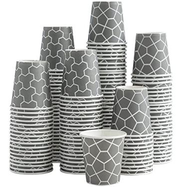 Imagem de Huifany Copos de papel de 85 g – 600 unidades, copos de banheiro pequenos, copos de enxaguante bucal descartáveis, copos de café expresso, mini copo para café, chá, água, lanche
