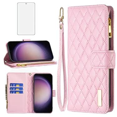 Imagem de Asuwish Capa de telefone para Samsung Galaxy S23 Plus 5G capa carteira com protetor de tela de vidro temperado e suporte de cartão de crédito flip de couro acessórios para celular S23+5G S23plus 23S +