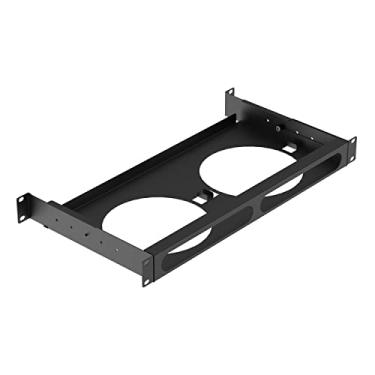 Imagem de UCTRONICS Suporte em rack Mac mini com suportes laterais, suporte em rack 1U de 48.3 cm suporta até 2 unidades de todos os modelos Mac mini M2 e M1