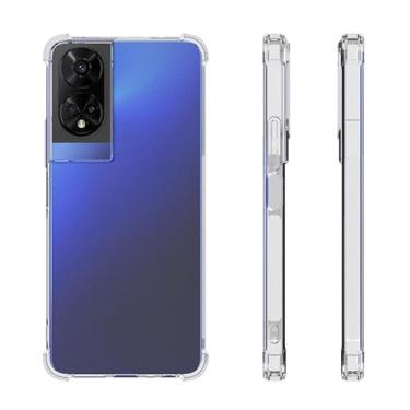 Imagem de Futanwei Capa TCL 50 XE 5G [cantos com absorção de choque] transparente [resistente a arranhões] à prova de choque à prova de quedas capa protetora para celular para NXTPAPER 5G T614D