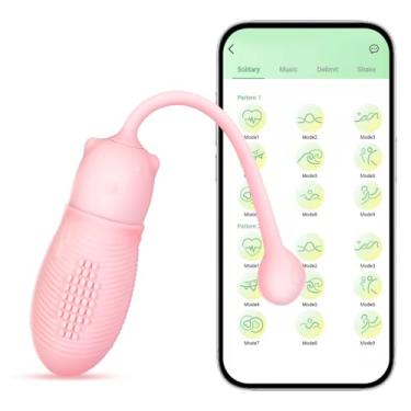 Imagem de MIFEIER Mini Egg Vibrator Vagina Stimulator - Silicone G-Spot Clitoral Anal Toy with APP Remote Control, 3-Speed 7-Frequency Vibration, Waterproof and USB Rechargeable Bullet Vibrator
