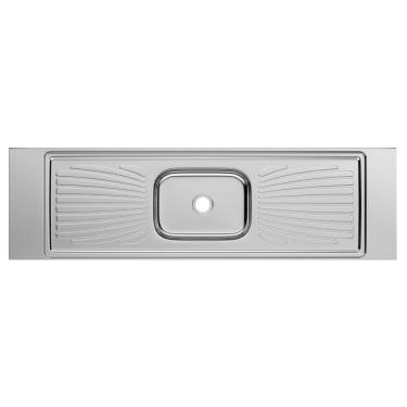 Imagem de Pia Monobloco Inox Concretada 1,80m Aço Inox