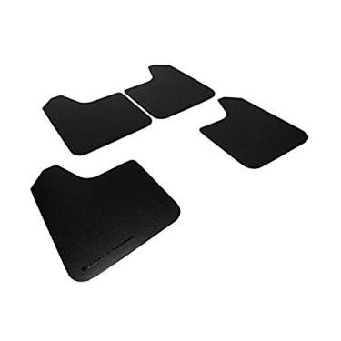 Imagem de Rally Armor MF12-BAS-BLK Aba de lama preta básica com logotipo (ajuste universal (sem ferragens)), 1 pacote