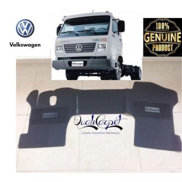 Imagem de Tapete Borracha Personalizado Volkswagen Worker - QualiCarpet, Cinza C