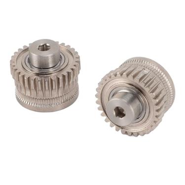 Imagem de Kit de Engrenagens Extrusora de Impressora 3D, 2 Peças, Engrenagem de Acionamento de Aço Endurecido 55HRC para K1 K1Max K1C, para Ender 3 V3 Plus, Precisão de Usinagem CNC