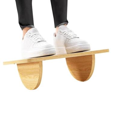 Imagem de Tamborete de balanço para pés, bancos ergonômicos para pés,Banqueta com suporte para pés de trabalho sob a mesa | Suporte de pés com design de rolo para escola, sala de estar, quarto e área de trabalh