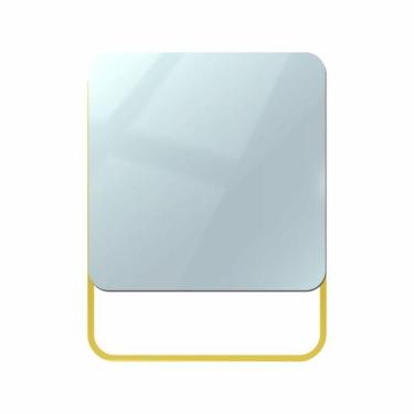 Imagem de Espelho Funcional Pratic Square Dourado 50x50cm Quadrado - E2G Design