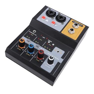 Imagem de Console de Placa de Som Mixer Profissional, Mixagem Sem Fio de Corpo de Metal, USB MP3 XLR 2 Canais Console de Mixagem de Gravação para Transmissão Ao Vivo de PC, karaokê,