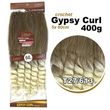 Imagem de Kit 2 Cabelo Jumbo Boho Curl Gypsy 5x Braids 400Gr + Anéis - African B