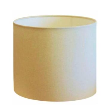 Imagem de Cúpula em tecido cilíndrica abajur luminária cp-4999 50x45cm algodão c