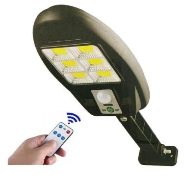 Imagem de Refletor Led Energia Solar Sensor Presença Super Potente luz Grande 6 