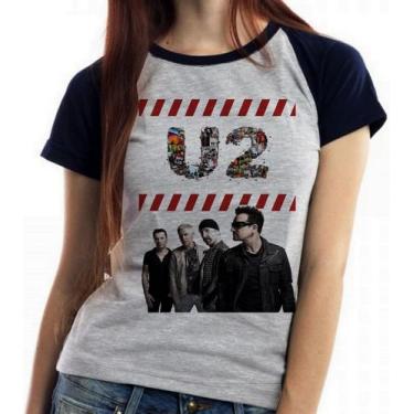 Imagem de Baby look blusa feminina ou Camiseta unissex U2 Banda  - Empório Dutra