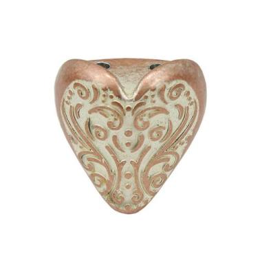 Imagem de Pezinho Metal Coração Pequeno 4 Peças Decoração Artesanato - Metallica