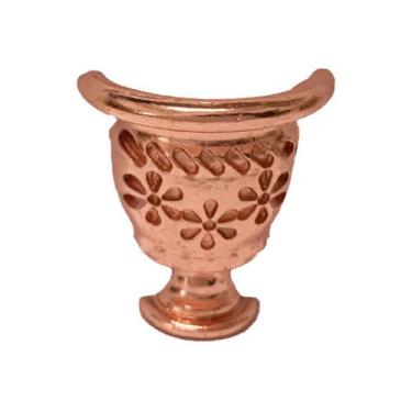 Imagem de Pezinho Vaso Caixa e Bandeja 420 Cobre com Verniz - ATACADÃO DO ARTESA
