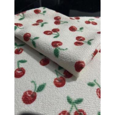 Imagem de Pano Pia/Flanela Limpeza Microfibra Cereja/Vaquinha Multiuso 30x30 - M