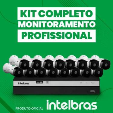 Imagem de Kit de Câmeras Profissional Alta Definição Full Hd Intelbras 16 Canais