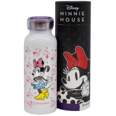 Imagem de Garrafa Minnie Mouse Térmica 6 Horas Quente Gelada 500ml + Embalagem P