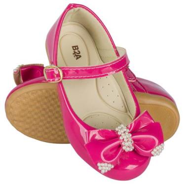 Imagem de Sapatilhas Infantil Bailarina Menina Vermelha Laço Perolado 2019 - B2A