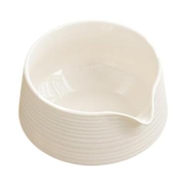 Imagem de Ioensy Tigela Chawan para Preparar Matcha com Bico Tradicional em Porcelana, branco