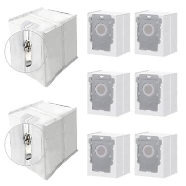 Imagem de ApexOne 8 pacotes de sacos de vácuo reutilizáveis para iRobot Roomba i7, i7+, i8, i8+, i3, i3+, i4, i4+, i5, i5+ i6, i6+, j5, j5+, j6, j6+, j7, j7+, j8, j8+, s9, s9+, j9, j9+