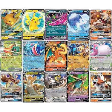 Imagem de 5 Pokemon Ultra Rare Card Lot - V, Gx, ex, Assorted Variety - No Duplicates
