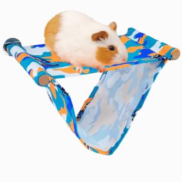 Imagem de Porquinho-da-índia Cama Hamster Cama de Verão Casa Esconderijo de Rato Cabana Caverna Cabana de Pássaro Pendurado Pequenas Gaiola de Ninho de Animal de Estimação Brinquedo para Chinchila Ouriço Ferret