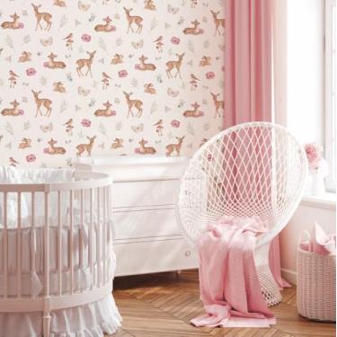 Imagem de Papel de Parede Bosque Menina - PAPCAA03 (Com Amor Aquarelas)