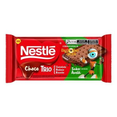 Imagem de Chocolate Nestlé Choco Trio Avelã 90g - Embalagem com 12 Unidades - Al