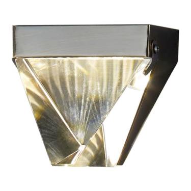 Imagem de Luminárias de parede de cabeça única para ambientes internos, Luminária de parede LED moderna, Mini luminária de parede de latão com cúpula de cristal, Arandela de parede moderna, Arandelas