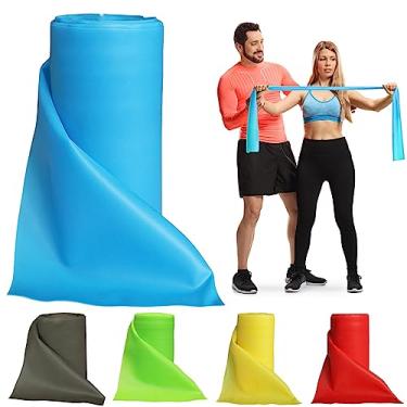 Imagem de Bandas de resistência rolo profissional a granel, faixa elástica, sem látex, faixas elásticas para malhar mulheres ou homens, faixas de exercício para fisioterapia, ioga, pilates, reabilitação