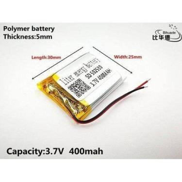 Imagem de Bateria  5mm X 25mm X 30mm 400mah  3.7v  Cr - bgb