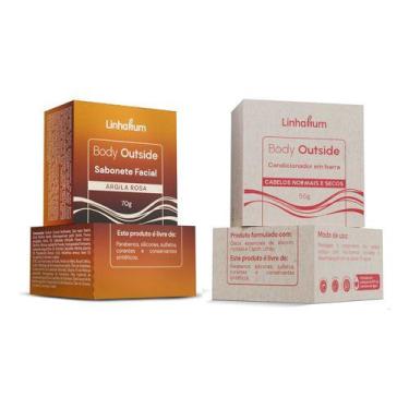 Imagem de Kit Shampoo + Condicionador Em Barra Body Outside Linhahum Cor:Incolor
