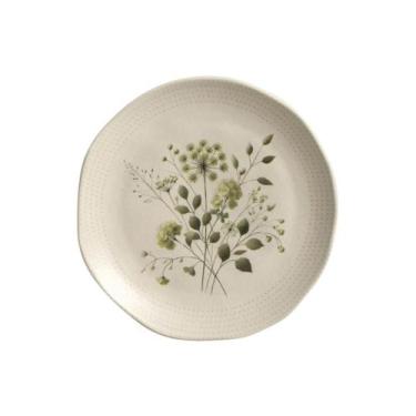 Imagem de Prato Sobremesa Em Cerâmica Orgânico Ammi 19,5cm Porto Brasil