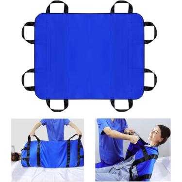 Imagem de EHVYBDX Almofada de posicionamento com alças protetor de roupa de cama lençol de transferência impermeável colchão de posicionamento adequado para pessoas obesas, idosos e pacientes