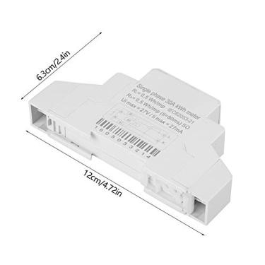 Imagem de Medidor de Energia Monofásico, Medidor Eletrônico de Kwh Medidor de Potência 5Um Fio Digital 2 Com Detecção Automática de Corrente de Carga para Gerenciamento de Energia,