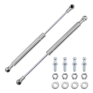 Imagem de X AUTOHAUX 255 mm/10,04" Amortecedores a gás 20,4 kg/200 molas a gás aço inoxidável prateado 2 conjuntos RV carro caixa de armazenamento tampa caixa de armazenamento capa de porta de armário
