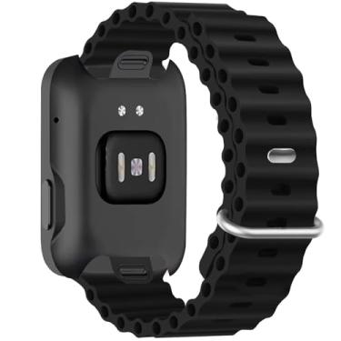 Imagem de Pulseira esportiva de silicone Ocean - compatível com Apple Watch Ultra 2/Ultra de 49 mm, 45 mm e 44 mm, unissex, respirável, macia e impermeável para iWatch Ultra 2, iWatch Ultra série 10 de 46 mm SE