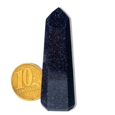 Imagem de Ponta Pedra Estrela Azul Lapidada 5 a 6cm Média 21g Tipo B - Cristaisd