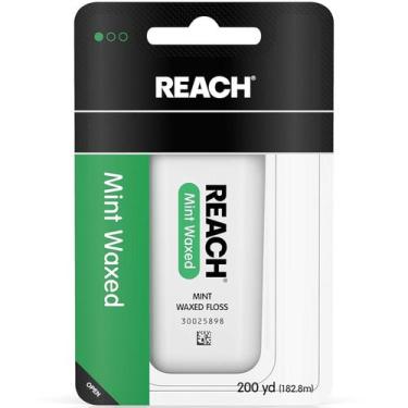 Imagem de Dental Floss Reach Mint Waxed 182,8 m, pacote com 5