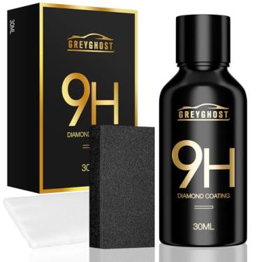 Imagem de Revestimento cerâmico Greyghost, Mr Fix 9h Kit de revestimento nano supercerâmico para carro, revestimento hidrofóbico, proteção de tinta para carro, revestimento de vidro antiarranhões, polimento de cerâmica automotivo de alto brilho 9h cerâmica de dureza