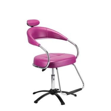 Imagem de Cadeira de Cabeleireiro e Salão de Beleza Manual Dompel Futura Rosa