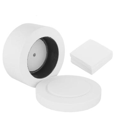 Imagem de Grande forno de micro-ondas para fusão de vidro cerâmica de argila com 10 folhas de papel de forno de vidro fusão de vidro DIY artesanato suprimentos para fabricação de joias fusível obras iniciantes